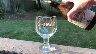 Chimay "White" Cinq Cents Belgian Tripel Ale Pour