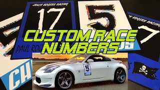 Custom Magnetic Racing Numbers | How to... for Cheap