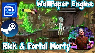 WALLPAPER ENGINE | THE PC WALLPAPER EVERYONE NEEDS! The Rick & Portal Morty Animated Wallpaper