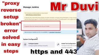 Jenkins - Reverse proxy setup is broken | jenkins when page give 404 error