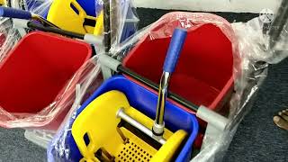 Dunia Medik / Double Wringer Mop Bucket With Plastic Frame