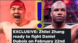 🔊 ZHIELI ZHANG REVEALS HE'S REASDY FOR THE FEB 22ND SHOWDOWN WITH DANIEL DUBOIS: COUNTERPUNCHED