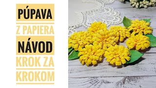 Ako vyrobiť kvety z papiera | Púpava | (Tutorial - Paper Flowers - Dandelion - SK) | # 11