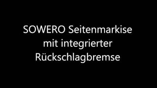 SOWERO Seitenmarkise mit Rückschlagbremse