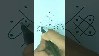 #Simple sikku kolam with 8:2 Dots #Shorts