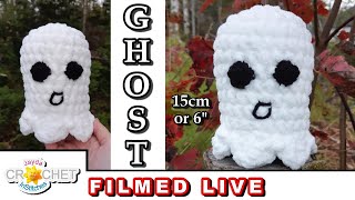 Ghost Plush - Live Stream Crochet Party - Oct 11, 2023