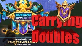 Carrying doubles! Solo doubles win!