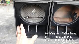 Vỏ thùng sub mặt 718 đơn bass 50 xưởng vỏ thùng loa Thành Trung. ĐT 0969 388 148