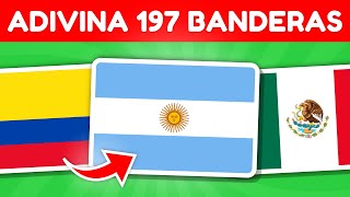 Adivina 197 Banderas en 3 Segundos | Adivina TODAS las Banderas del Mundo | Adivina el País Quiz