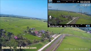 FPV 5.8G TX 0.2W / AOMWAY RX @300 meters test