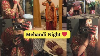 Mehandi night || Shadi season || Enjoy mehandi night|| Mehandi dress idea || SoNiya Ch vlog||❤️🌼