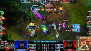 Vulcan (VUL) vs TeamSoloMid (TSM) || NA LCS Summer2013 W9D3 || Full Game HD