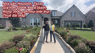 Nhà cửa Mỹ -  Nhà mới tuyệt đẹp như biệt thự ở Richmond, Texas. Giá hơn $500K nhưng rất xứng đáng