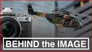 Behind the Image #2 - Photographing a helicopter in flight using the panning technique.