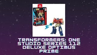 Transformers One Studio Series 112 Deluxe Optimus Prime Review