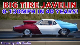 1972 AMC Javelin's First 1/4 Mile Pass Ever! What will it run after sitting for 40 YEARS?