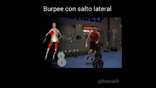 Burpee con salto lateral