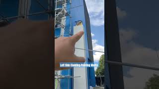 Left Side Cladding Painting works #façade #cladding #painting #work #building #construction #site