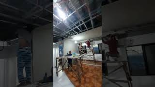 Installation of Cove Ceiling. part 1