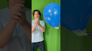 ダイソーの[ソード型定規]で風船は割れるのか【Can you pop a balloon with Daiso's sword-shaped ruler?】#shorts