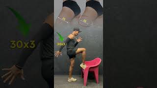 Legs workout with chair