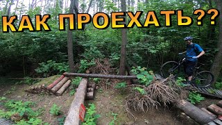 Катаемся на велосипедах по лесу / Бутово / не повезло с погодой