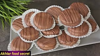 Chocolate Cream Biscuit Recipe| Bourbon Biscuit | Homemade Chocolate Biscuit by Akhtar food secret