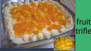 Fruit Custard Trifle Recipe lCustard Trifle pudding Recipe ll@Dhamaka recipe Amna