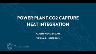 Power plant CO2 heat integration | IEACCC Webinars