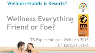 Wellness everything: Friend or Foe? | ITB Experts Forum Wellness 2016