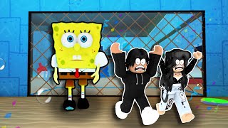 🍔 O BARRY'S VIROU O BOB ESPONJA E ME PRENDEU DE NOVO! (SPONGEBOY BARRY'S PRISON RACE!)