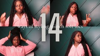 14+ ways a material girl styles 36” “nu loc” soft locs