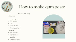 MAKE YOUR OWN FLOWER PASTE( GUM PASTE)