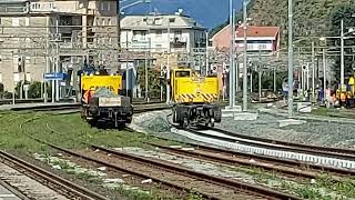 Lavori in corso alla stazione di Sestri Levante (Genova)