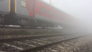 Udhampur AC Super Express through dense fog