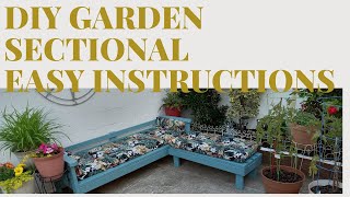 DIY Garden Sectional easy Instructions