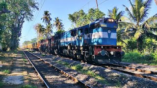 Offlink Alco Twins !!! VSG NZM Goa Express gets Pune WDM 3D Twins as an offlink !! Indian Railways !