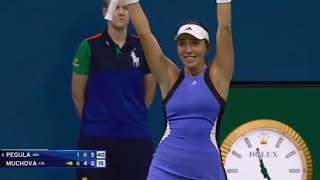 Jessica Pegula emotional 🥲 after defeating Karolina Muchova to make her first Slam Final 🏆