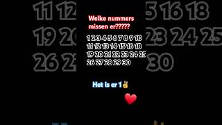 welke nummers missen er lieve mensen??🤠