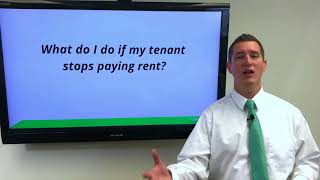 What do i do if my tenant stops paying rent