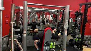 Shoulder Exercise - Smith machine seated shoulder press - Low Double contraction method