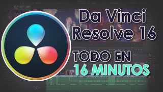 🎥 DaVinci Resolve 16 - ¡Tutorial completo para principiantes en 16 MINUTOS!