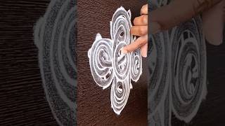 ❤️Very Simple Beautiful Rangoli Design #rangolidesign #easyrangoli #dailyrangoli