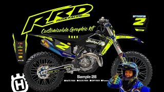 Husqvarna TC FC 125 250 300 350 450 Full Graphic Kit