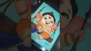 Ganpati Bappa Morya  Soon #shorts #ytshorts #youtubeshorts #ganpatibappamorya#ganesh #viral#painting