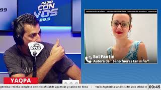 Sol Fantin, autora de "Si no fueras tan niña" | YAQPA