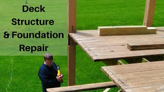 How to Rebuild a Deck | Structure Repair & Fixing Dry Rot (Stoped Deck Collapse) | Part 1 of 3