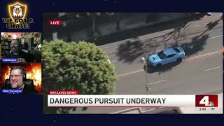 Live Police Chase In LA