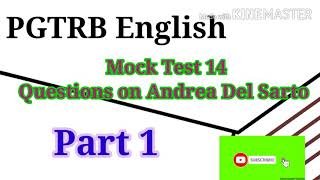 PGTRB English Mock Test 14