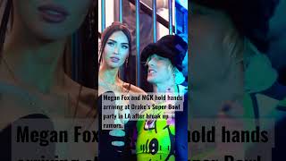 Machine Gun Kelly and Megan Fox,Drake super bowl party LA #meganfox  #Super Bowl #shorts #trending